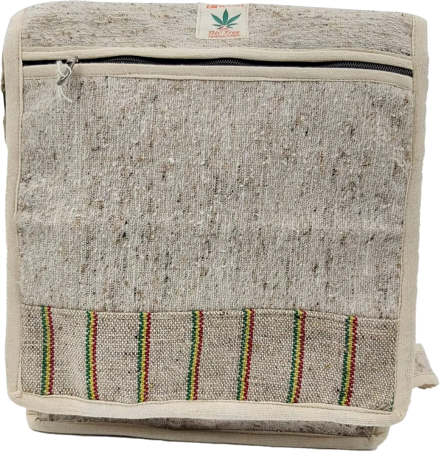 Hemp Crossbody Bag - Himalaya Handmade Canvas Messenger Bag - Lightweight, Boho Crossbody Shoulder Bag Men & Women