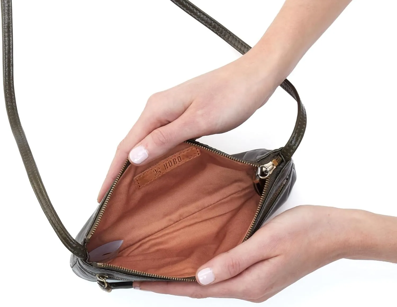 HOBO Cara Mini Leather Crossbody Bag for Women