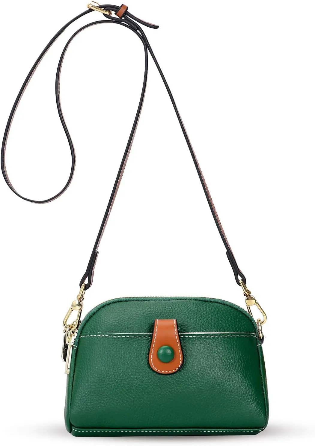 HUA ANGEL Small Crossbody Bag for Women, Lightweight Leather Mini Shoulder Bag Travel Cellphone Pouch Satchel Bag with Strap