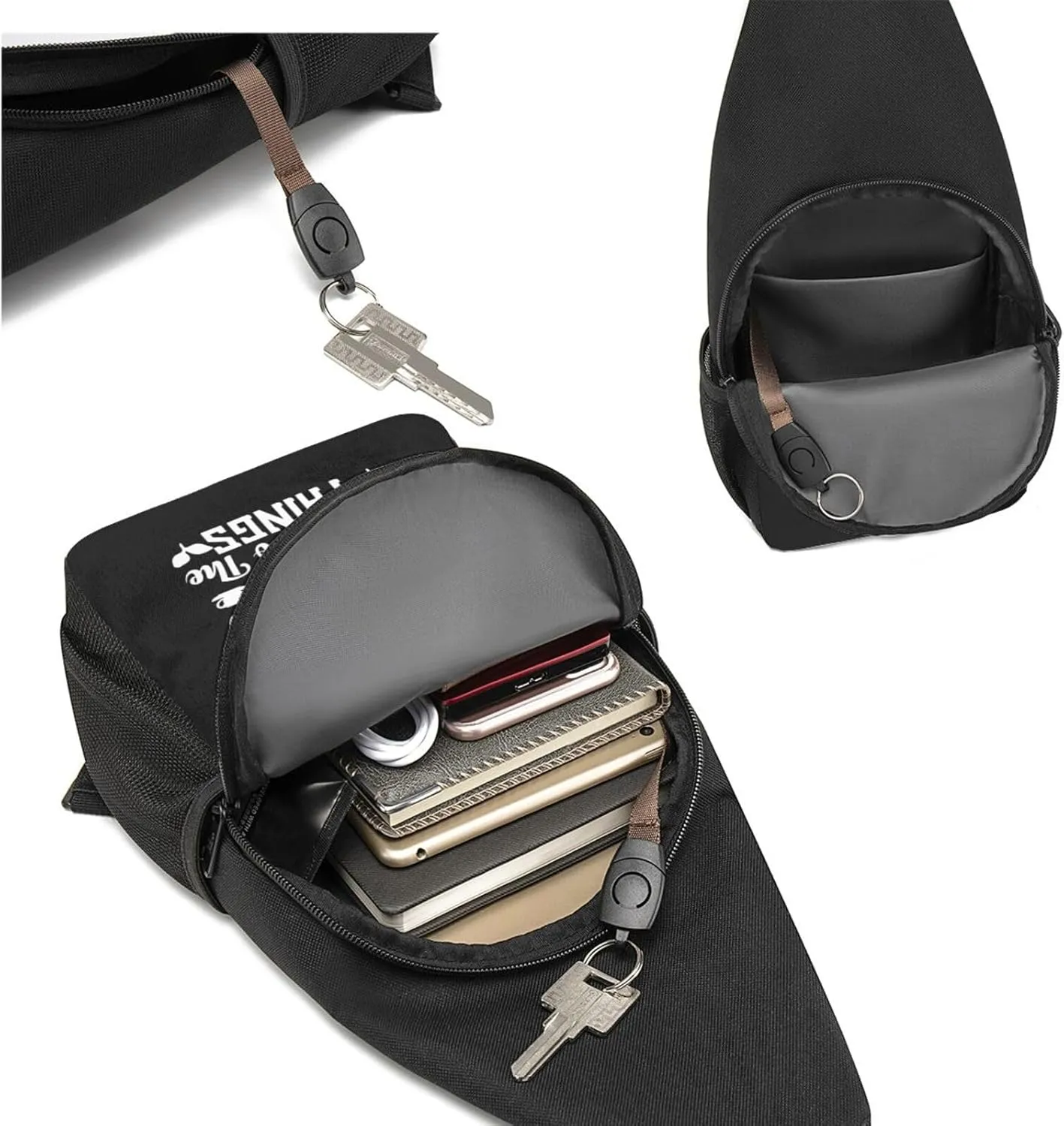 I Like Coffee And Maybe 3 People Unisex Chest Bag Lightweight Crossbody Shoulder Bag Travel Pocket