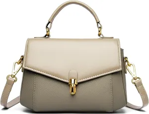 imeetu Genuine Leather Crossbody Bag for Women, Tote Bag Removable Shoulder Strap
