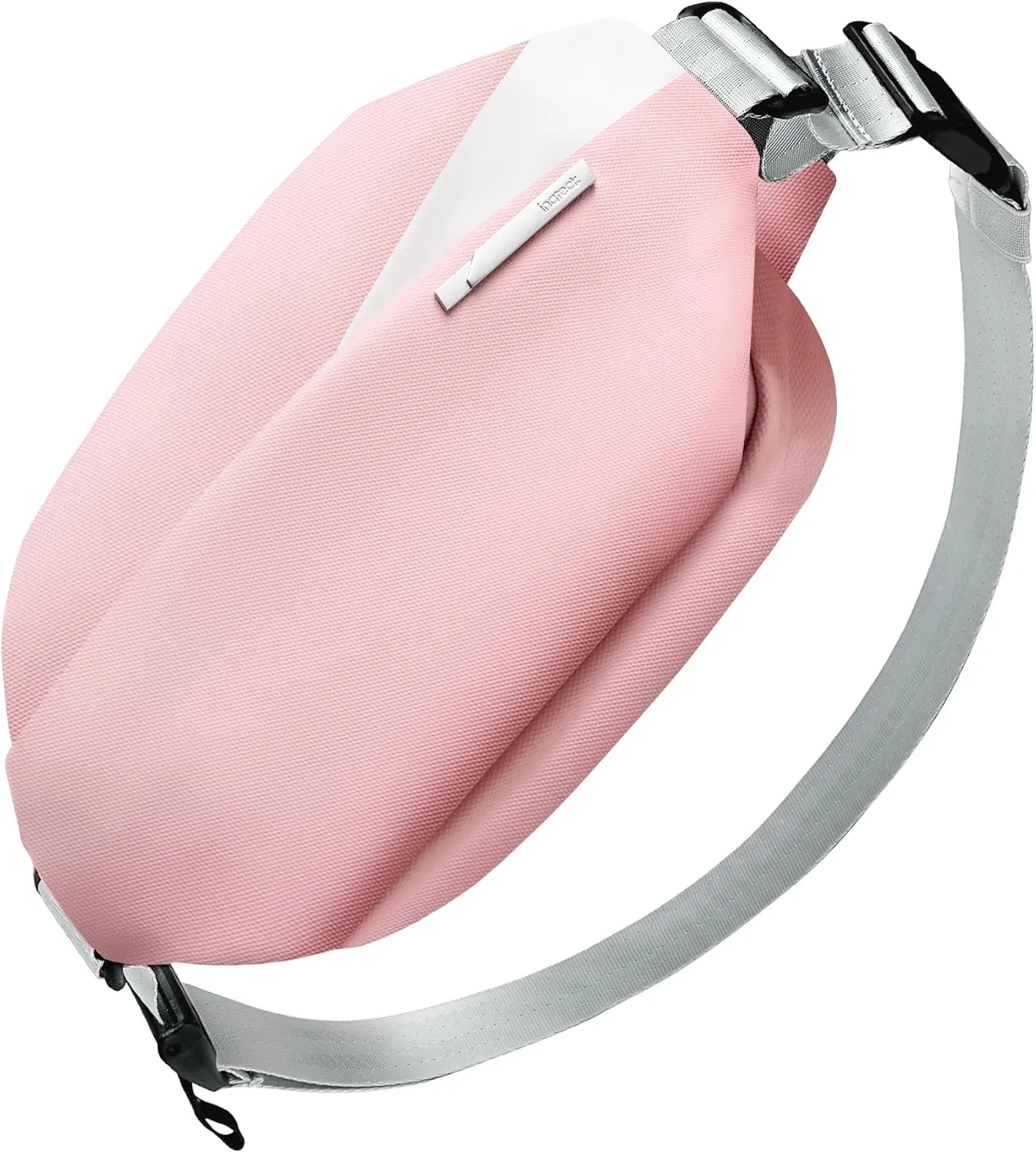 Inateck Sling Bag X, 4L Multi-pocket Crossbody Shoulder Chest Bag with Adjustable Shoulder Strap, Water-resistant Waist Fanny Pack for Men, Women, Travel, Daily Use, Cycling, Hiking, Pink, Large