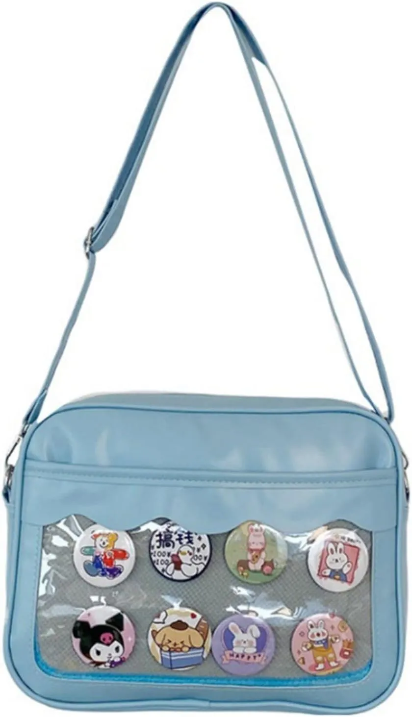 Ita Bag Storage Pin Crossbody Bag for Women Girls Gift, Pin Bag Shoulder Bag for Sports Pins, Memorial Pins, Travel Brooches
