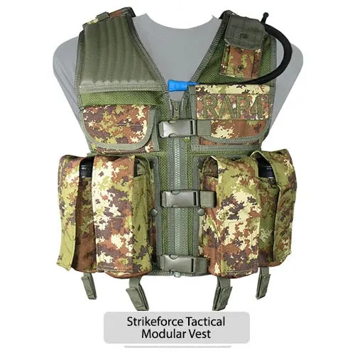Italian Camo Strikeforce Tactical Modular Vest (Large Size)