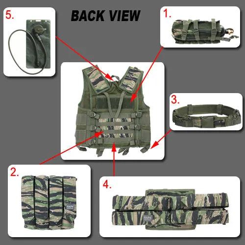 Italian Camo Strikeforce Tactical Modular Vest (Large Size)