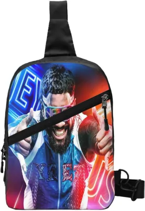 Jey Wrestler USO Crossbody Bag Handbag Adjustable Shoulder Pouch Hiking Daypack Beautiful Chest Package Foldable Multipurpose Daypack