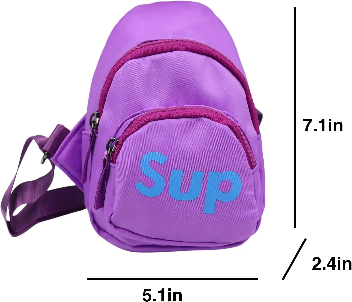 JUMISEE Kids Small Crossbody Chest Bag for Boys Girls, Fashion Lightweight Sling Shoulder Bag Purse Sports Travel Daypack