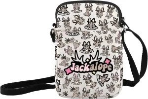 JXGZSO Jackalope Cryptid Crossbody Bag Funny Cryptozoology Gift Cryptid Creature Gift Mythical Jackalope Shoulder Bag