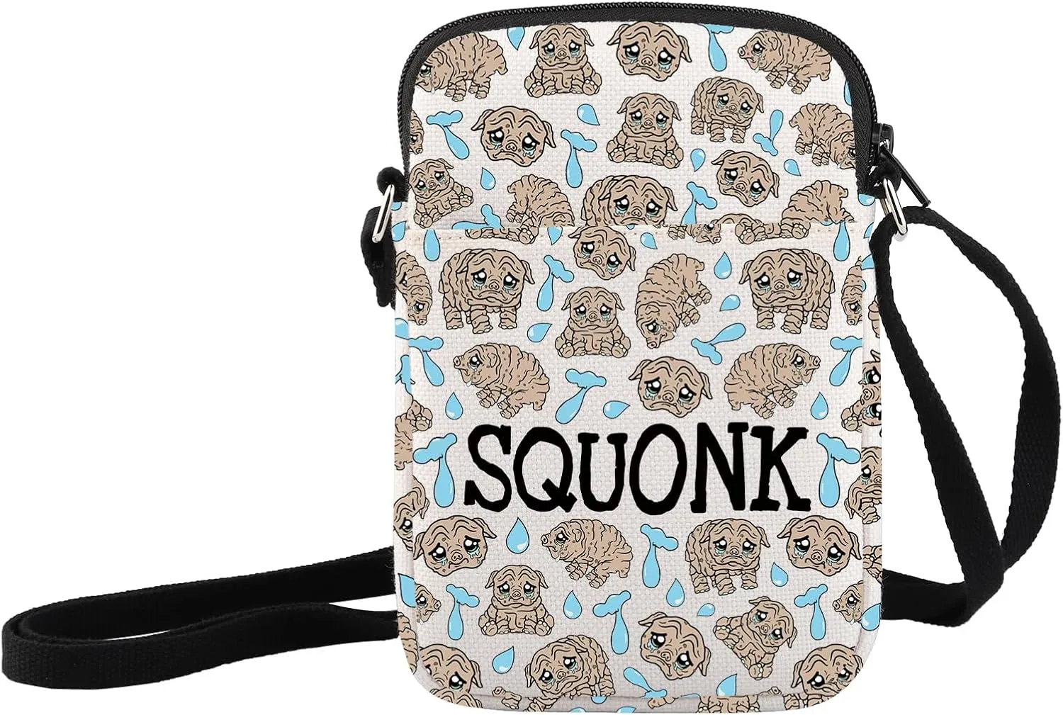JXGZSO Squonk Cryptid Crossbody Bag Cryptozoology Gift Cryptid Creature Gift Mythical Squonk Shoulder Bag Squonk Lover Gift