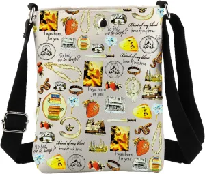 JYTAPP Scotland Scottish Merchandise Characters Makeup Bag Dragonfly Gift Lover Travel Bag (Crossbody Bag)