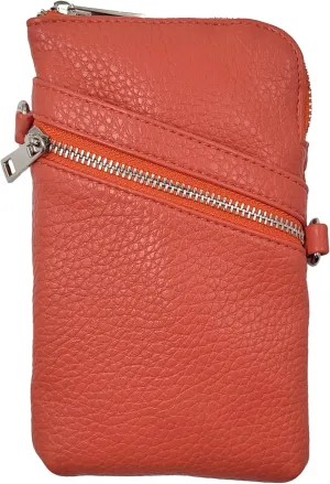 K. Carroll Accessories Carrie Crossbody Vegan Leather Crossbody Bag, Open Front Pocket, Zipper Pocket, RFID Protection