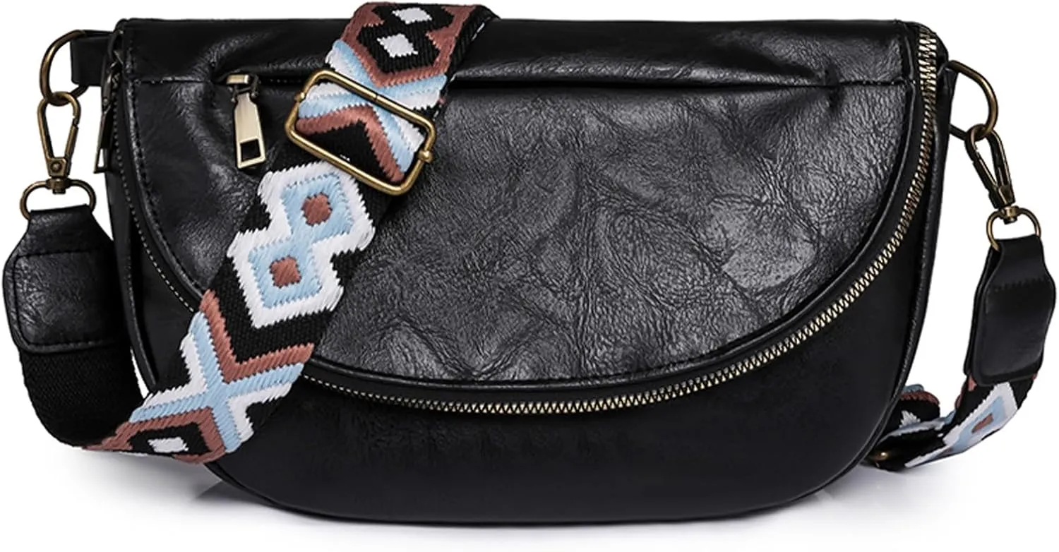 KARRESLY Crossbody Bags For Women Trendy, Vegan Leather Hobo Handbag Shoulder Purse For Ladies with Adjustable Strap