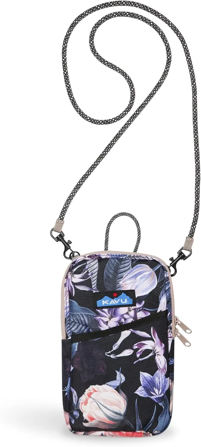 KAVU Essential Case Zip Crossbody Wallet with Rope Strap