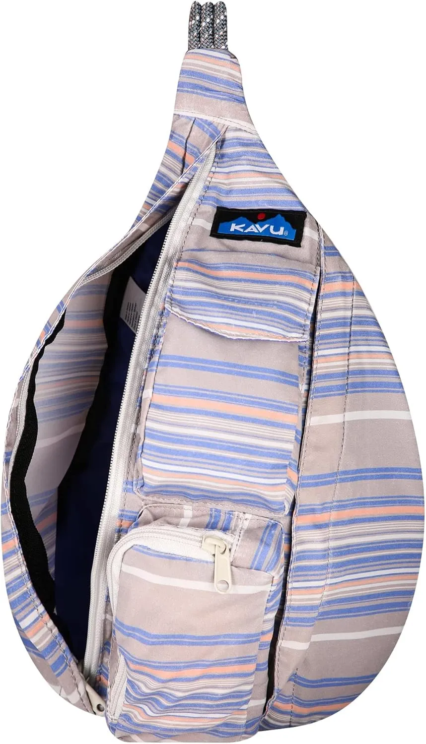 KAVU Mini Rope Sack Sling Crossbody Backpack - Simple Stripe