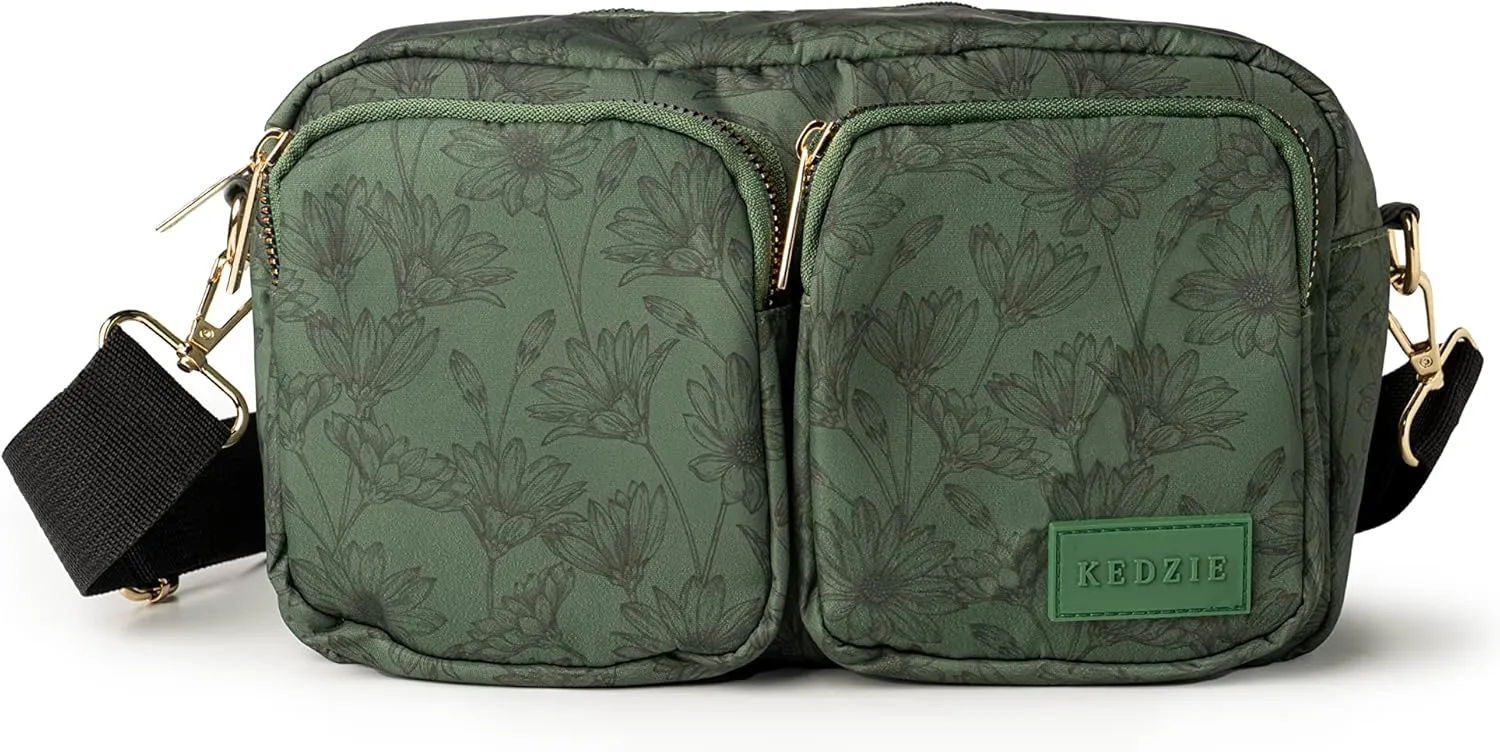 KEDZIE Gemini Crossbody Bag Shoulder Purse with Removable Strap Messenger Bag for Women, Girls