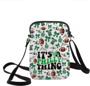KEYCHIN Football Lover Crossbody Bag Football Team Fans Gifts It's A Philly Thing Shoulder Bag Football Merchandise