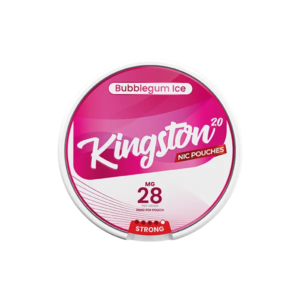 Kingston 28mg Nicotine Pouches - 20 Flavored Pouches