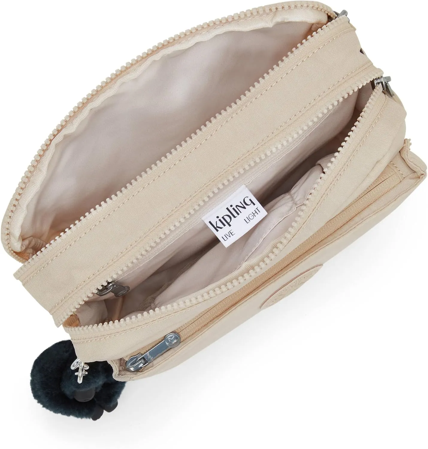 Kipling Women's Abanu Medium Crossbody Bag, Lightweight, Adjustable Waist Pack with Multi-Compartment Zip Pockets
