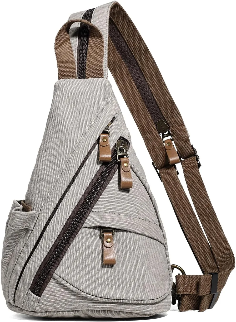 KL928 Canvas Sling Bag - Small Crossbody Backpack Shoulder Casual Daypack Rucksack for Men Women(Small Version)