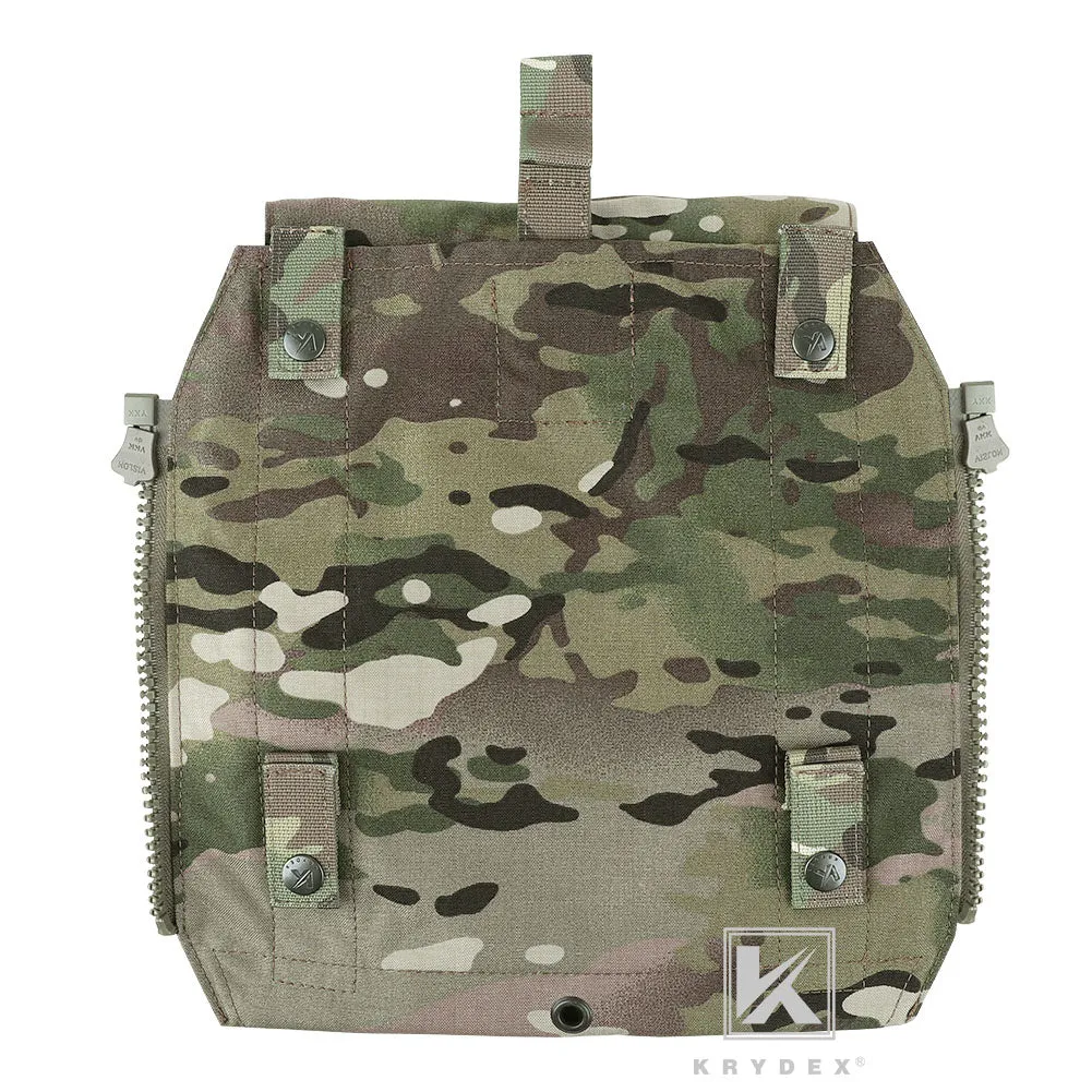 KRYDEX Quick Zip-ON Panel Hydration Pack Platebag Tactical Pouch for CPC JPC2.0 Plate Carrier