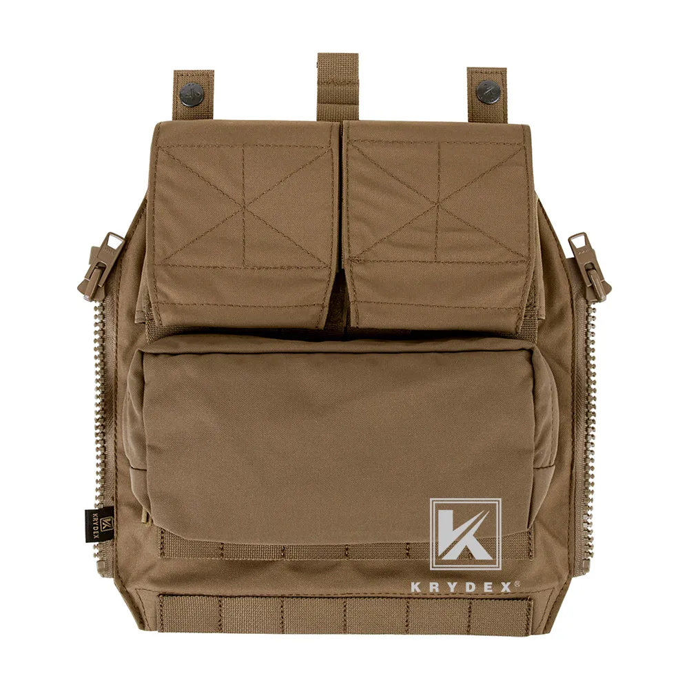 KRYDEX Quick Zip-ON Panel Hydration Pack Platebag Tactical Pouch for CPC JPC2.0 Plate Carrier