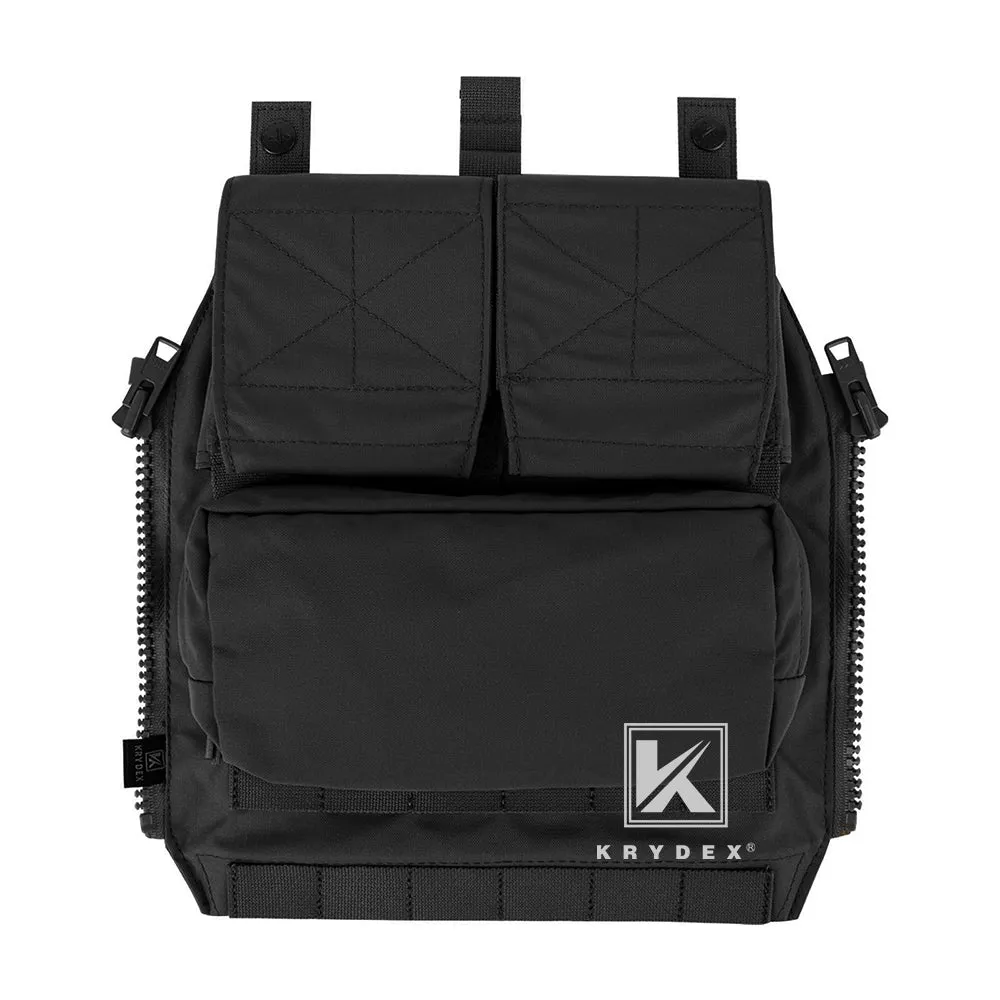 KRYDEX Quick Zip-ON Panel Hydration Pack Platebag Tactical Pouch for CPC JPC2.0 Plate Carrier