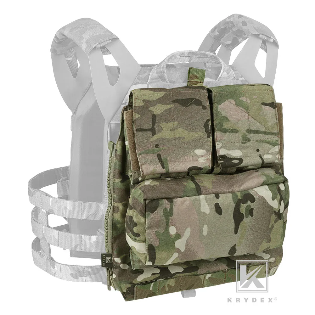 KRYDEX Quick Zip-ON Panel Hydration Pack Platebag Tactical Pouch for CPC JPC2.0 Plate Carrier