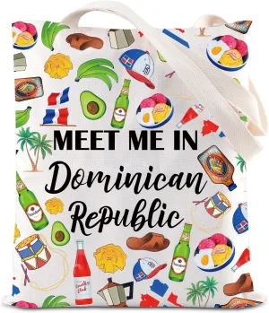 KUIYAI Dominican Republic Vacation Tote Bag Dominican Republic Trip Gift Getaway Souvenir Gift Dominican Republic Lovers Gift