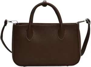 Ladies Maillard Handbag Detachable Strap Vintage Crossbody Bag PU Leather All-Match Shoulder Bag Travel Shopping Com