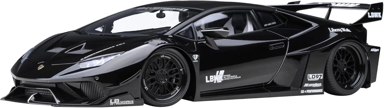 Lambo Huracan GT LB-Silhouette Works Black 1/18 Model Car by Autoart 79129