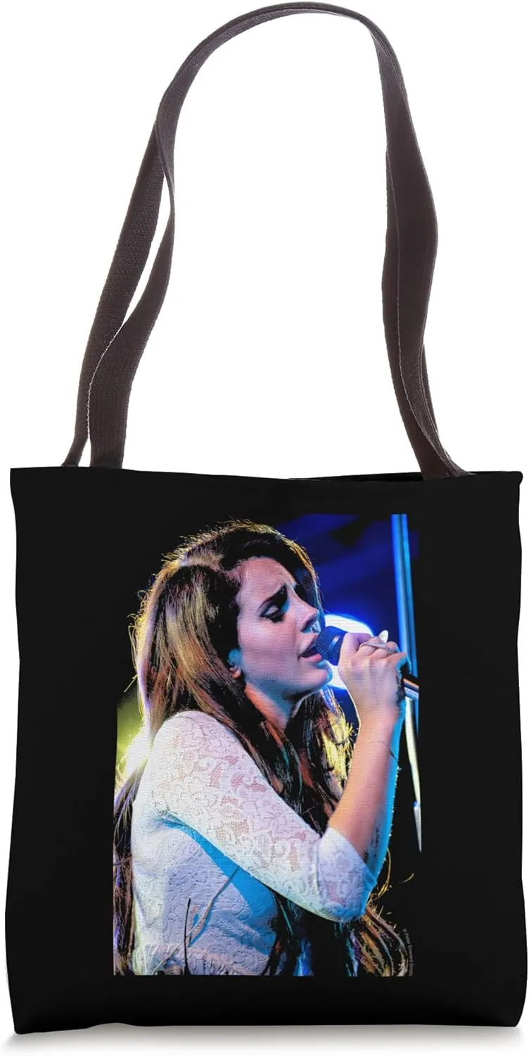 Lana Del Rey Performing Live Latitude Fest By Everard Smith Tote Bag