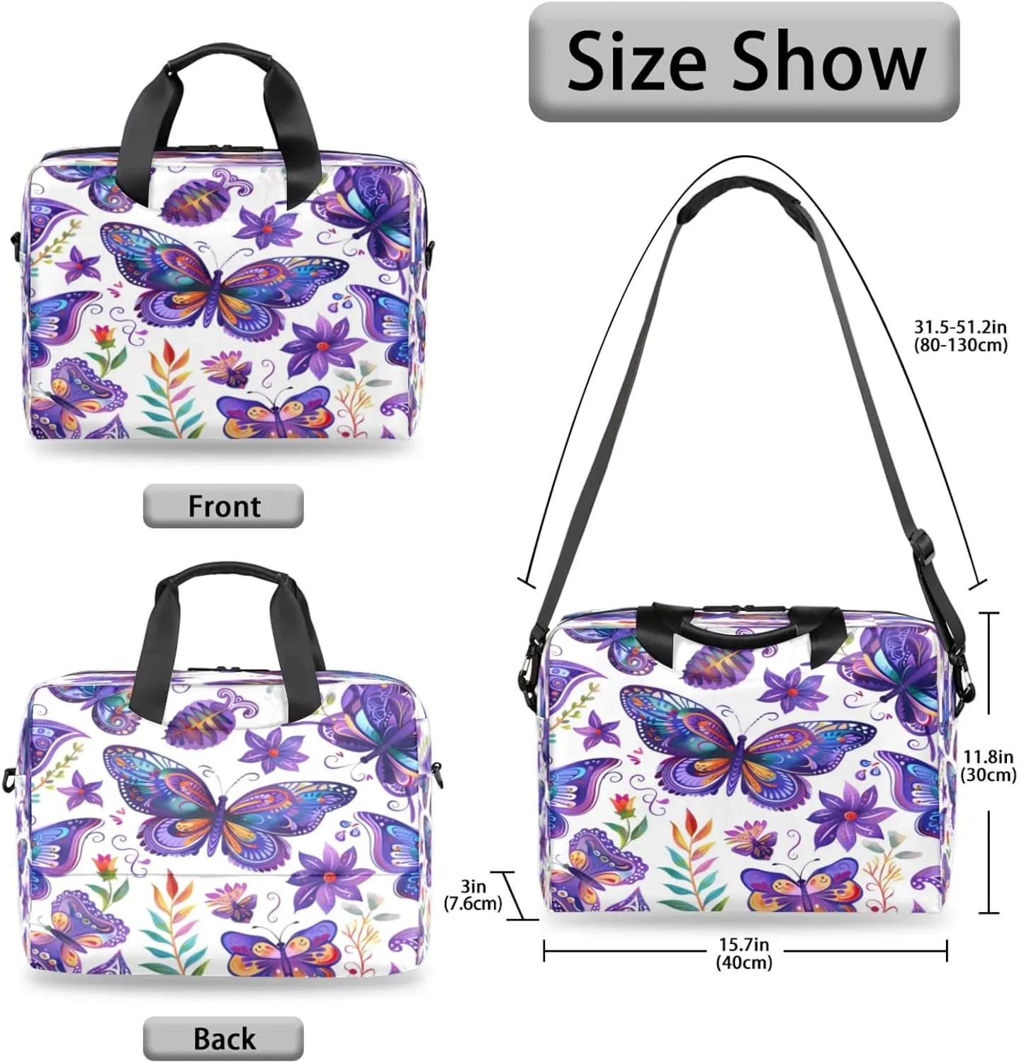 Laptop Shoulder Bag Compatible with Handle, Messenger Shoulder Case for Laptop or Tablet, Laptop Carrying Case
