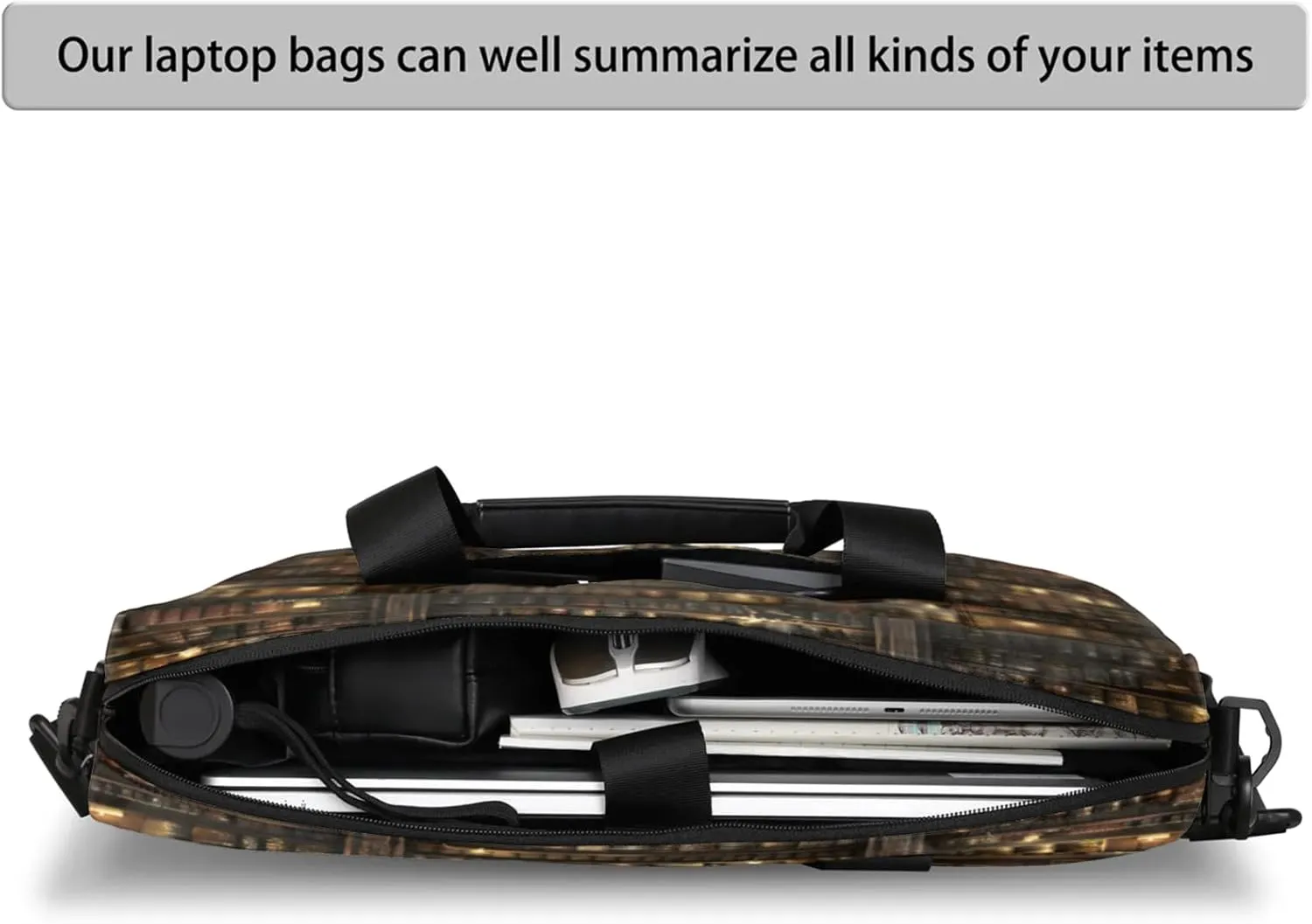 Laptop Shoulder Bag Compatible with Handle, Messenger Shoulder Case for Laptop or Tablet, Laptop Carrying Case
