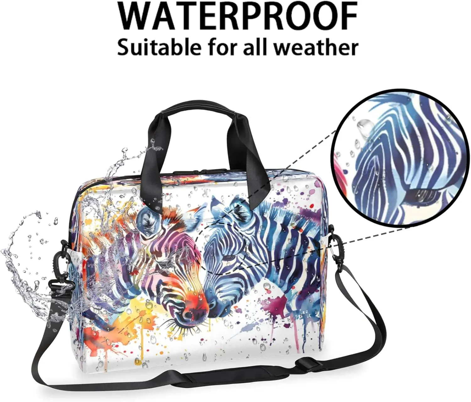 Laptop Shoulder Bag Compatible with Handle, Messenger Shoulder Case for Laptop or Tablet, Laptop Carrying Case