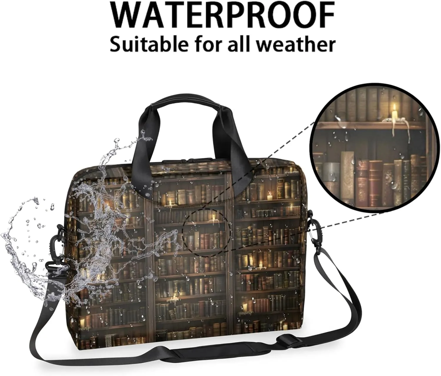 Laptop Shoulder Bag Compatible with Handle, Messenger Shoulder Case for Laptop or Tablet, Laptop Carrying Case