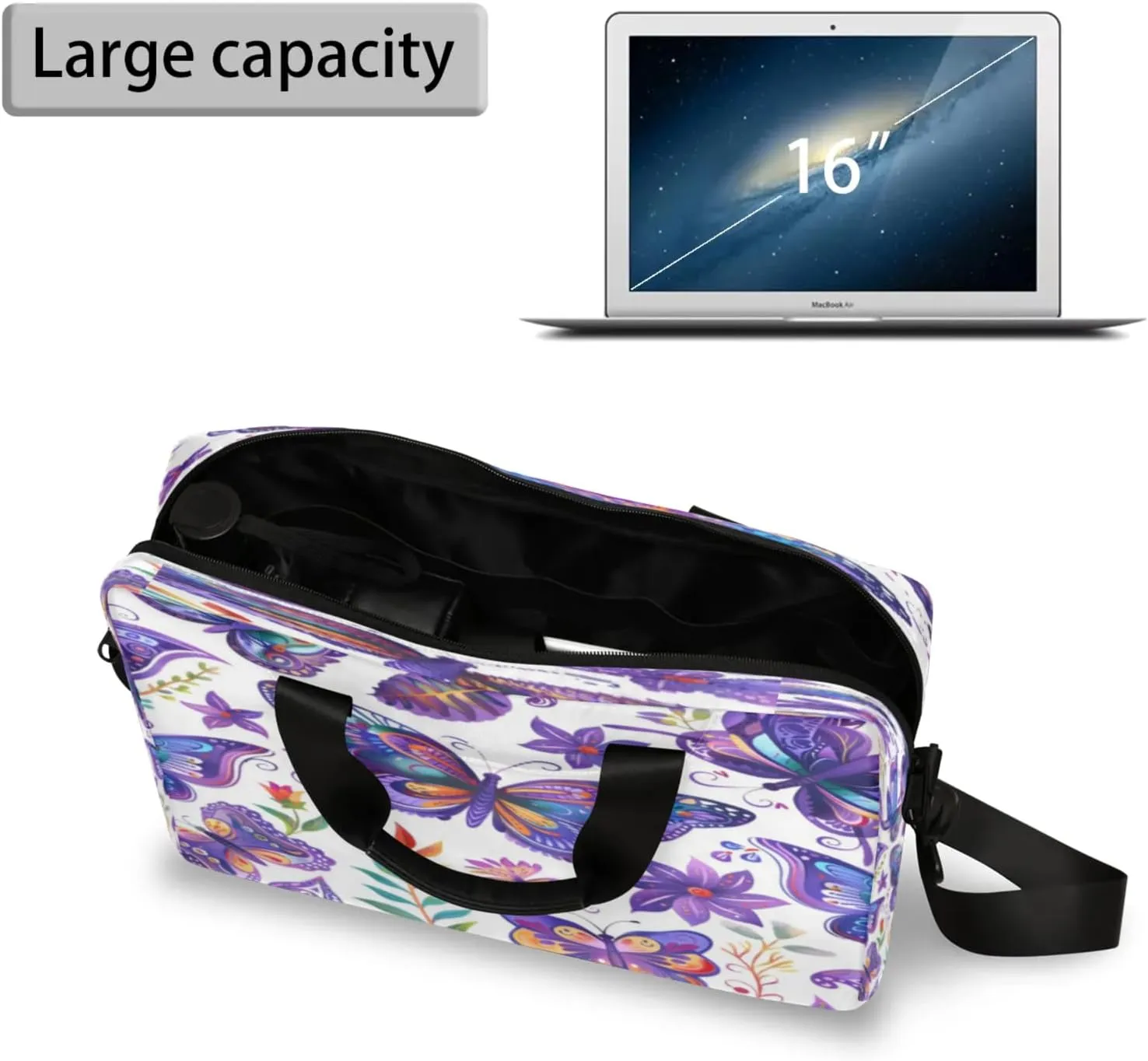 Laptop Shoulder Bag Compatible with Handle, Messenger Shoulder Case for Laptop or Tablet, Laptop Carrying Case