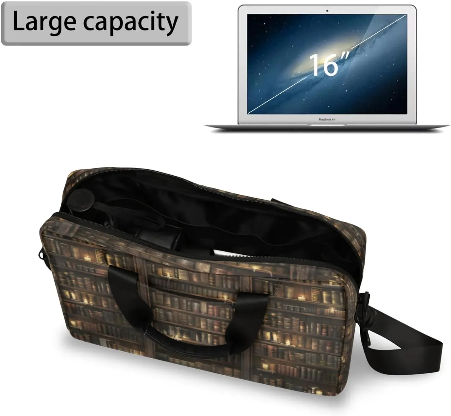 Laptop Shoulder Bag Compatible with Handle, Messenger Shoulder Case for Laptop or Tablet, Laptop Carrying Case