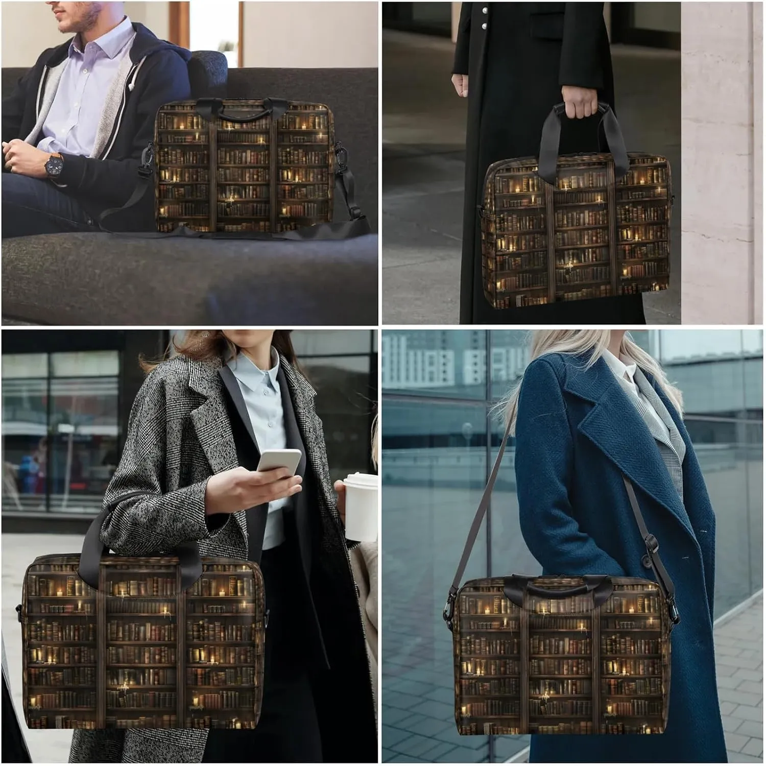 Laptop Shoulder Bag Compatible with Handle, Messenger Shoulder Case for Laptop or Tablet, Laptop Carrying Case