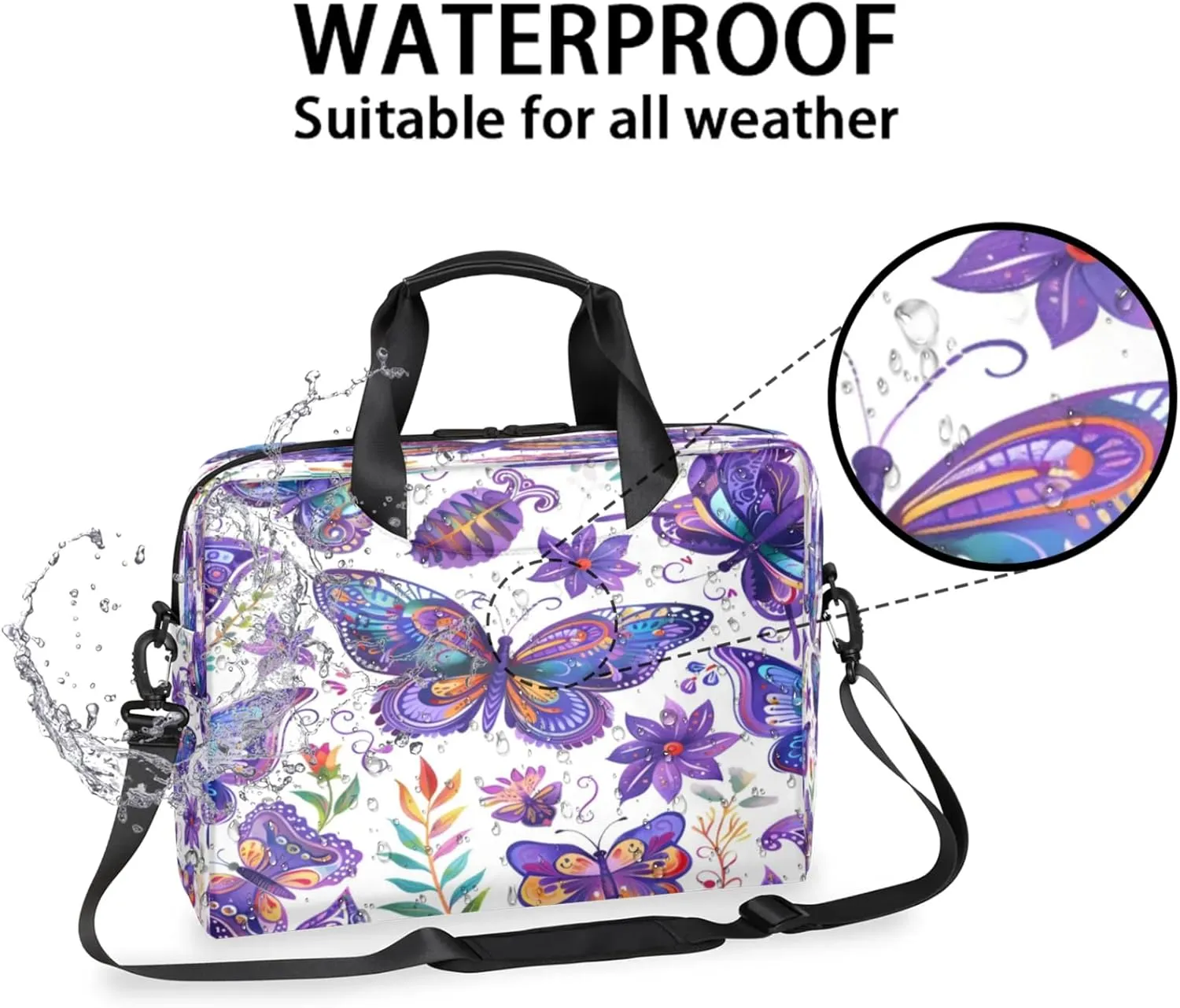 Laptop Shoulder Bag Compatible with Handle, Messenger Shoulder Case for Laptop or Tablet, Laptop Carrying Case