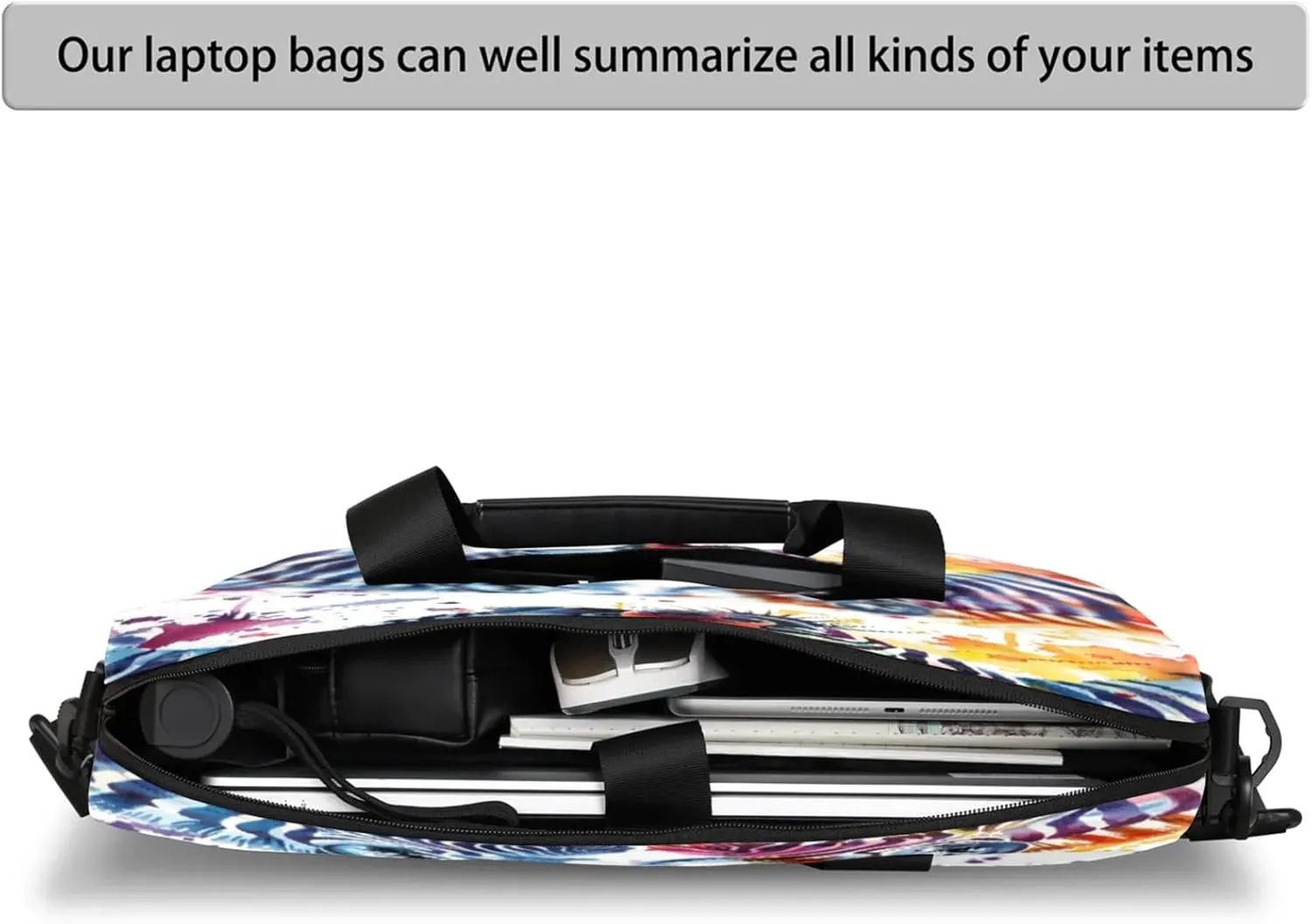 Laptop Shoulder Bag Compatible with Handle, Messenger Shoulder Case for Laptop or Tablet, Laptop Carrying Case