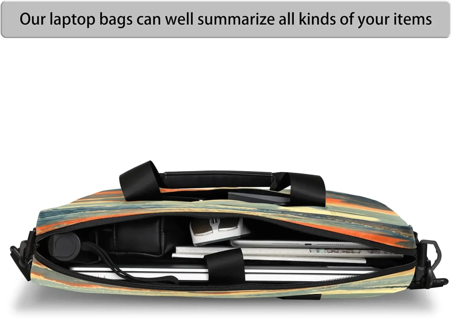 Laptop Shoulder Bag Compatible with Handle, Messenger Shoulder Case for Tablet, Laptop Carrying Case
