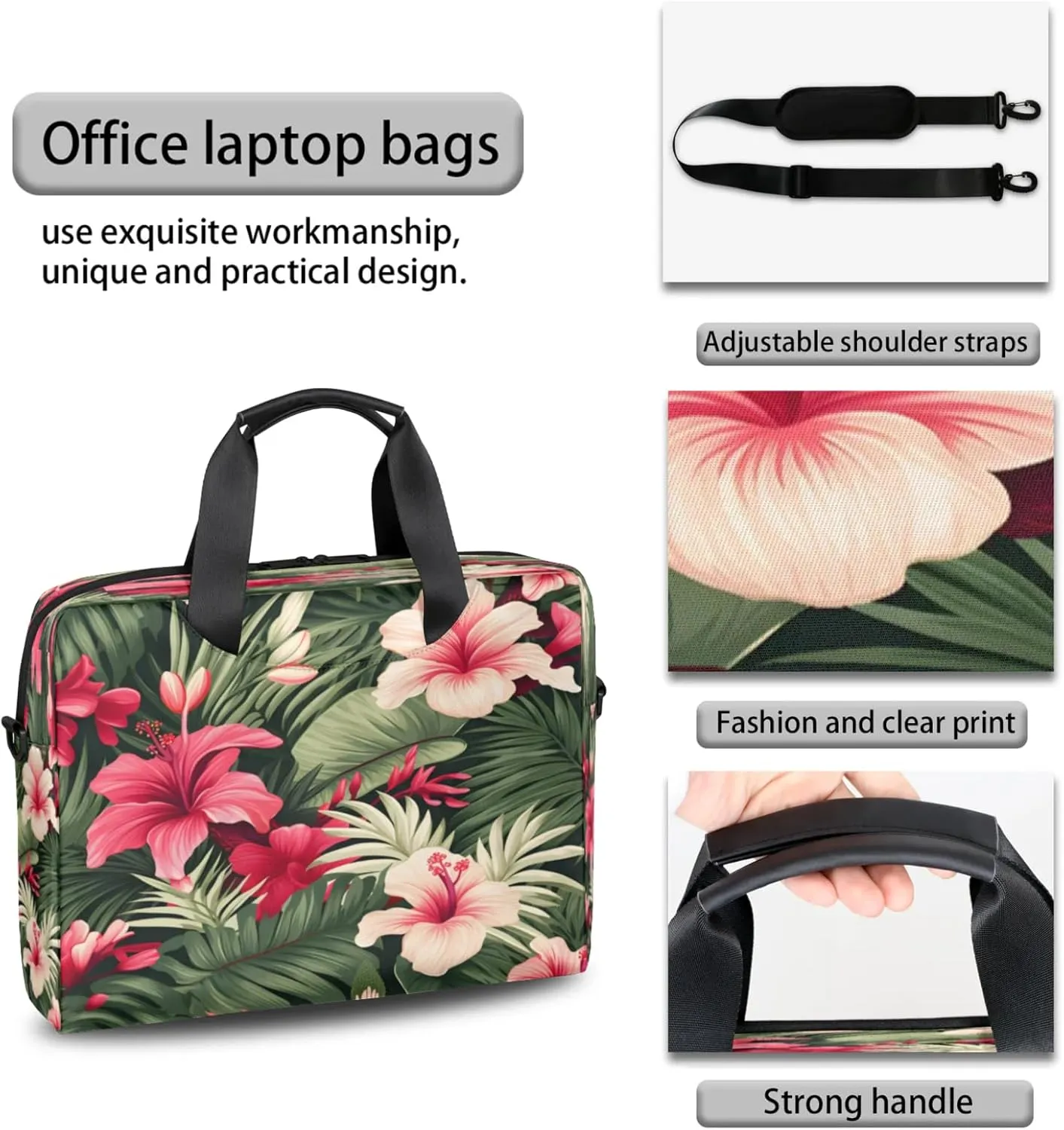Laptop Shoulder Bag Compatible with Handle, Messenger Shoulder Case for Tablet, Laptop Carrying Case