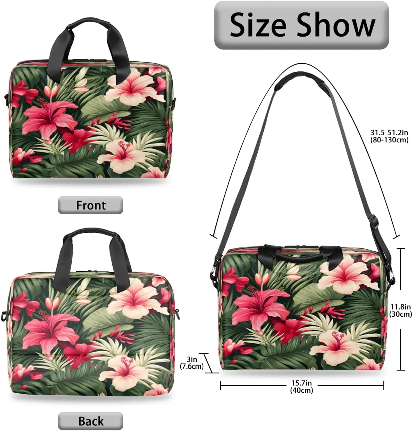 Laptop Shoulder Bag Compatible with Handle, Messenger Shoulder Case for Tablet, Laptop Carrying Case