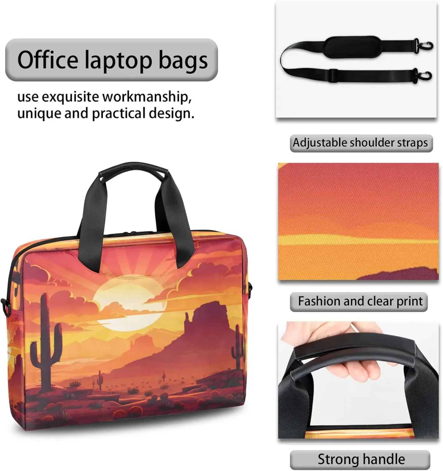 Laptop Shoulder Bag Compatible with Handle, Messenger Shoulder Case for Tablet, Laptop Carrying Case