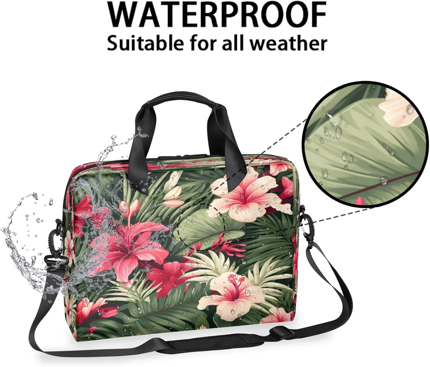 Laptop Shoulder Bag Compatible with Handle, Messenger Shoulder Case for Tablet, Laptop Carrying Case