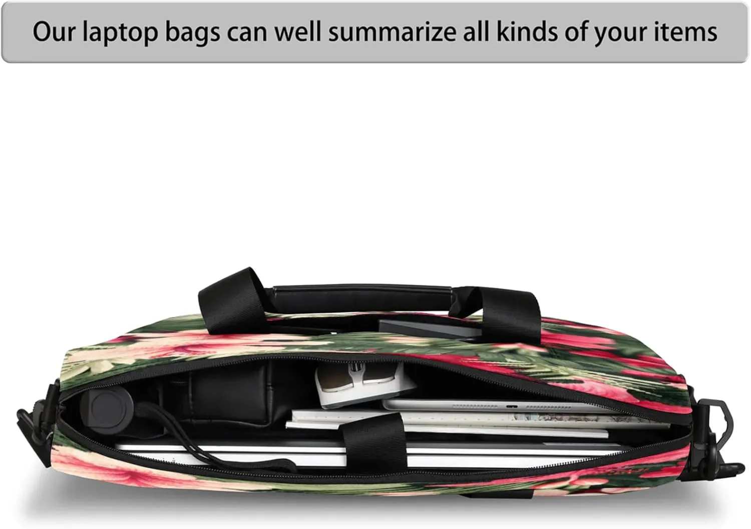 Laptop Shoulder Bag Compatible with Handle, Messenger Shoulder Case for Tablet, Laptop Carrying Case