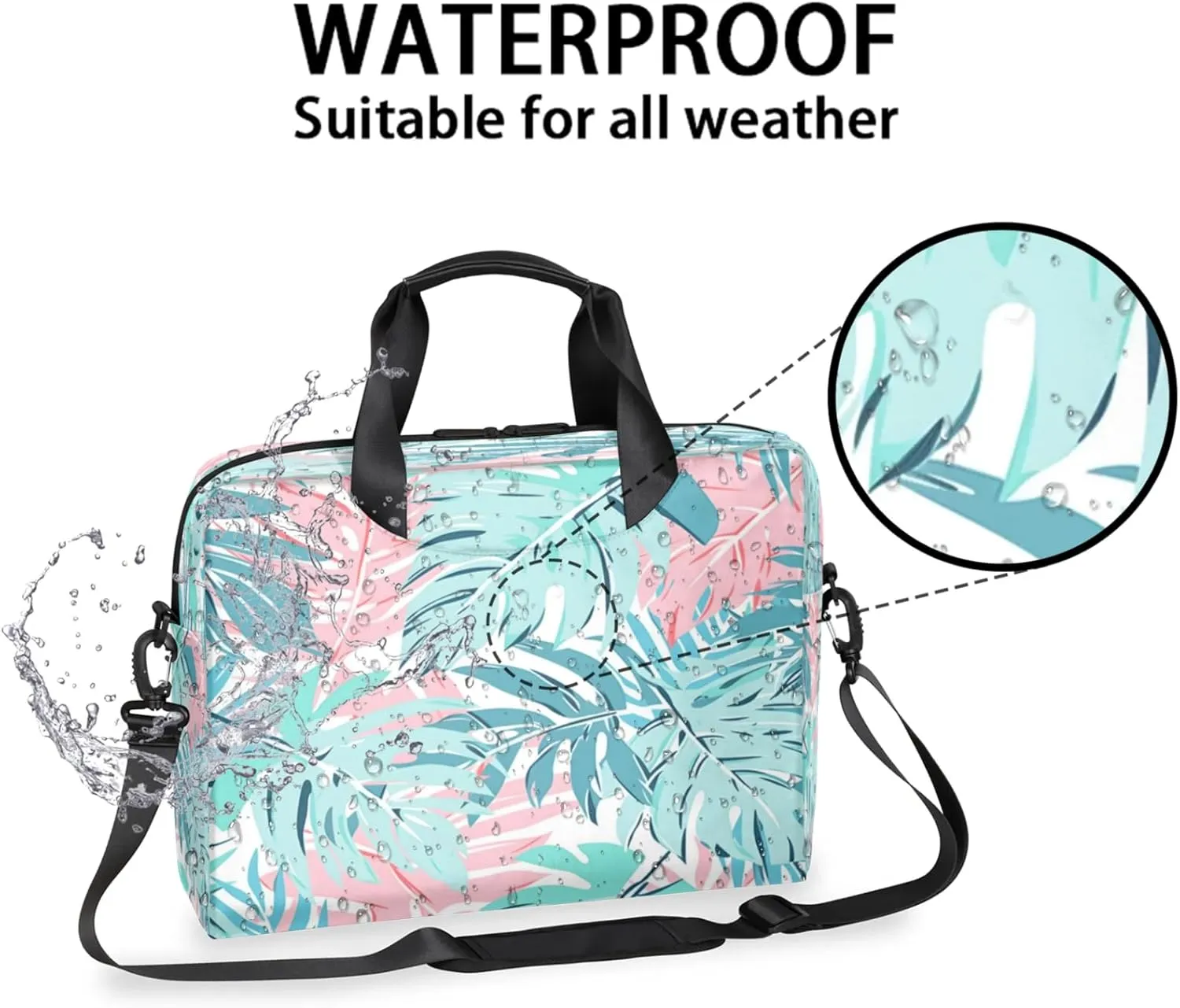 Laptop Shoulder Bag Compatible with Handle, Messenger Shoulder Case for Tablet, Laptop Carrying Case