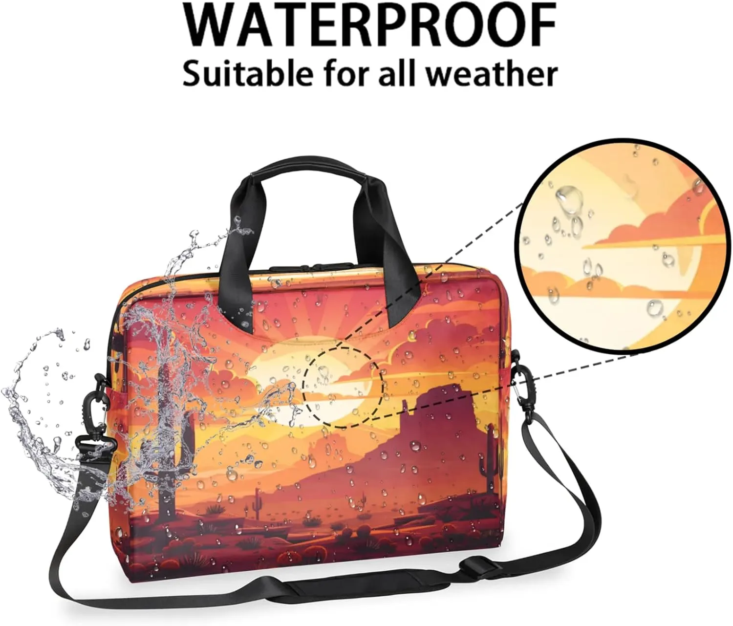 Laptop Shoulder Bag Compatible with Handle, Messenger Shoulder Case for Tablet, Laptop Carrying Case