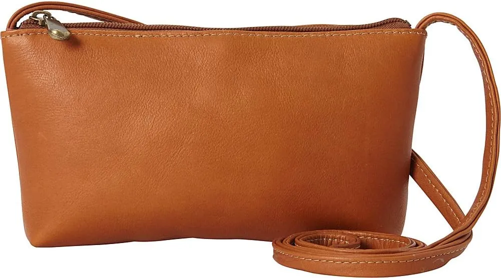 Le Donne Leather Clover Mini Bag - Full-Grain Premium Colombian Vaquetta Leather Crossbody Bag, 9"x5.5"x1"