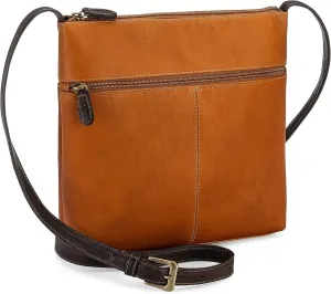 Le Donne Leather Sinclair Crossbody Purse Full Grain Leather Shoulder Bag Handbag for Women